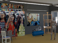 Click to see it big 3D-Molell, Detail aus dem Film 'Kartondorf'